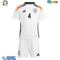 Njemačka Jonathan Tah #4 Domaci Dres za djecu EP 2024 Kratak Rukav (+ Kratke hlače)